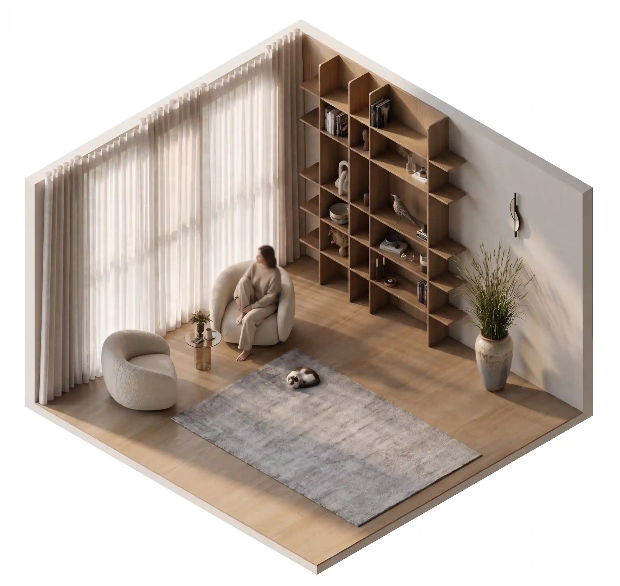 The Alabaster Living Room