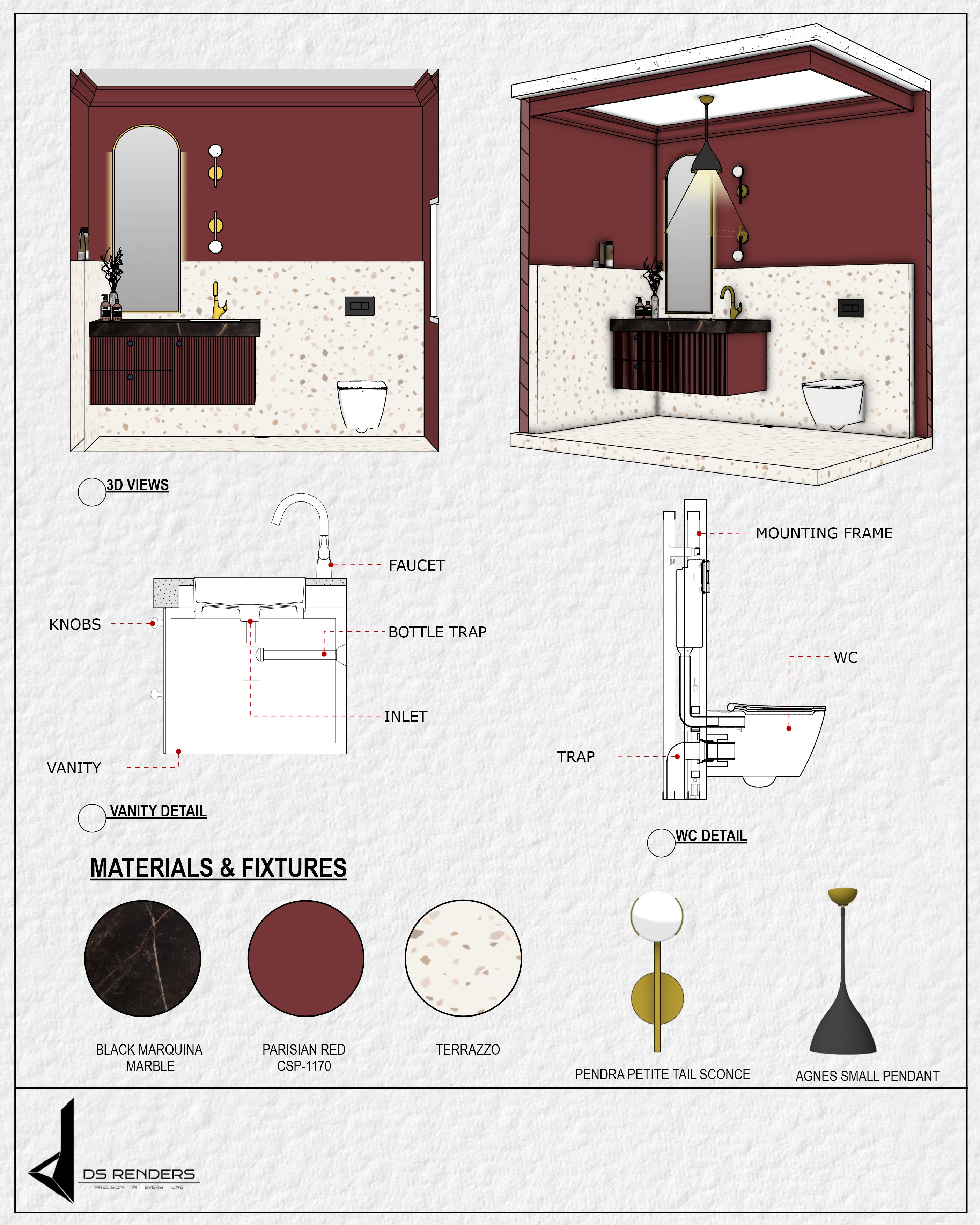 Maison Rouge Powder Room gallery image 2