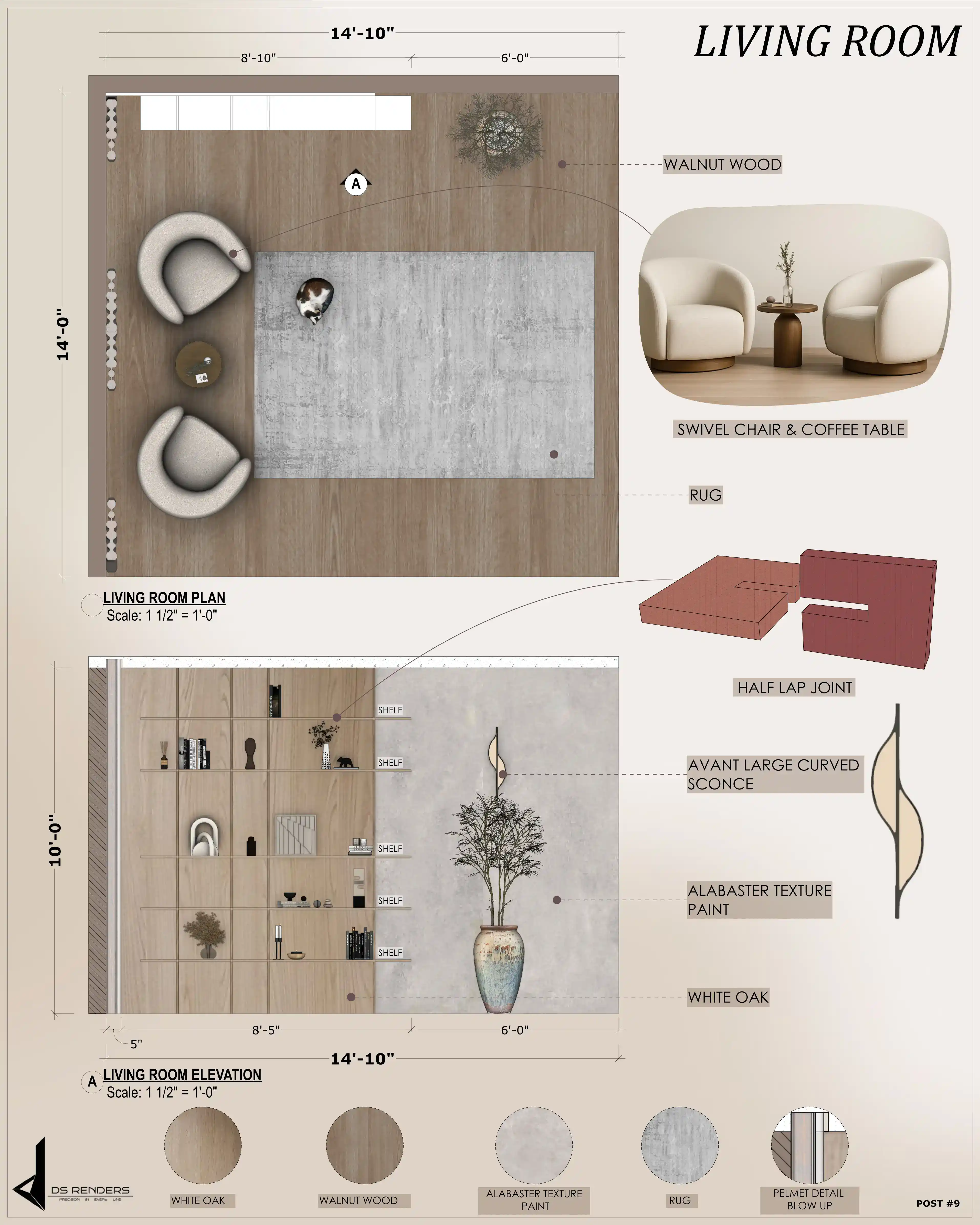 The Alabaster Living Room