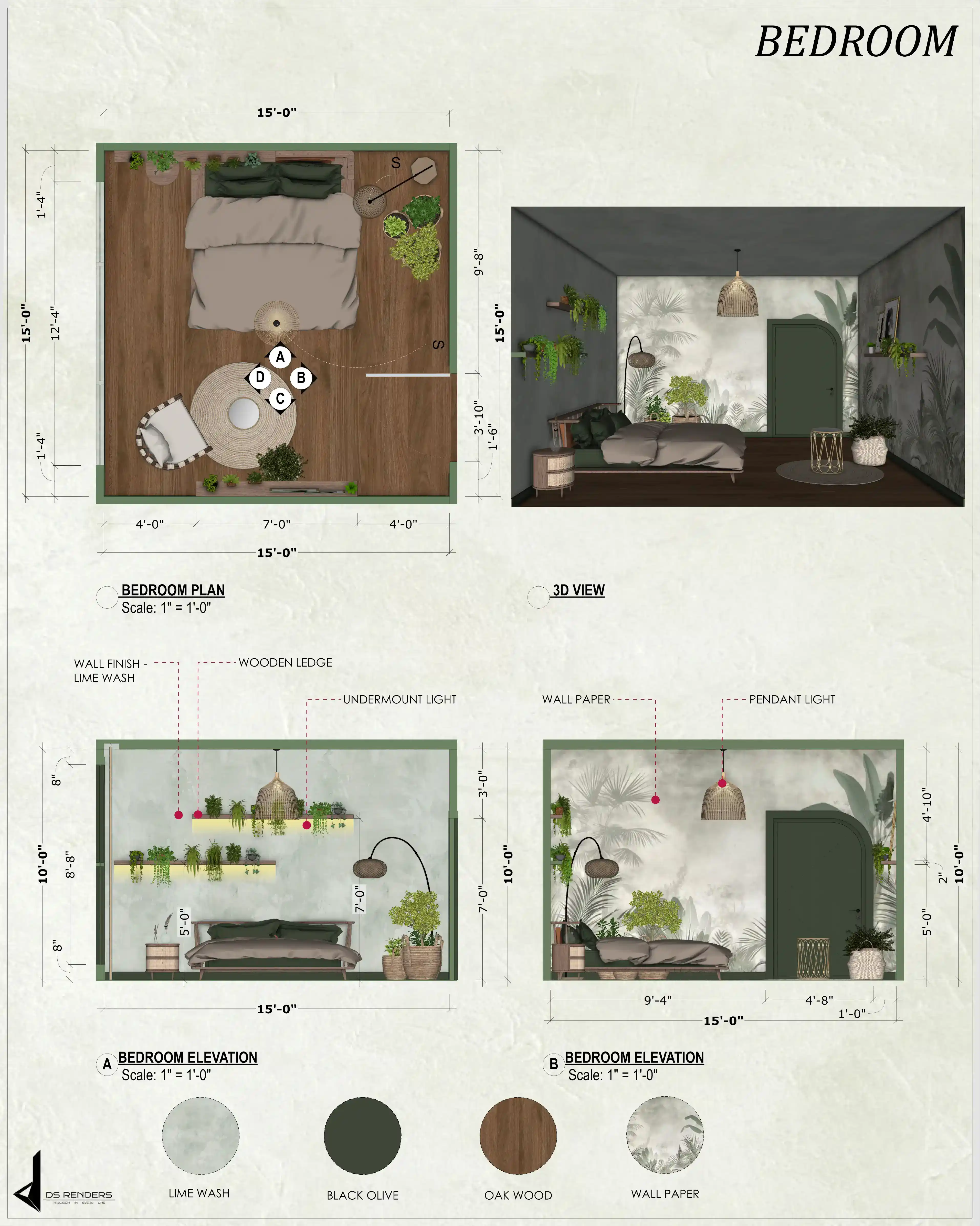 The Olive Grove Bedroom